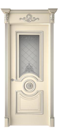 Багет 18 ДО | Слоновая кость патина серебро