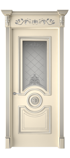 Багет 18 ДО | Слоновая кость патина серебро