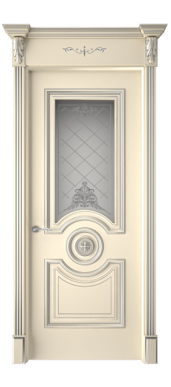 Багет 18 ДО | Слоновая кость патина серебро