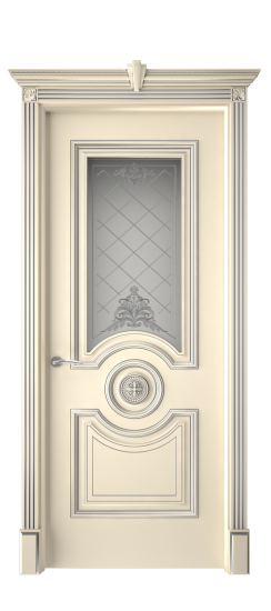 Багет 18 ДО | Слоновая кость патина серебро