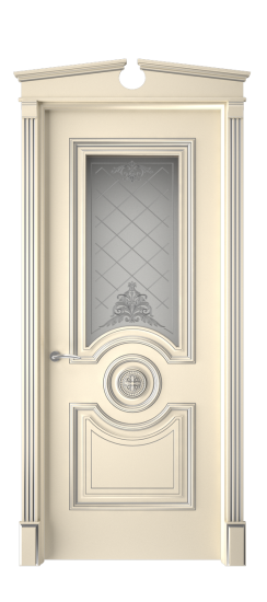 Багет 18 ДО | Слоновая кость патина серебро