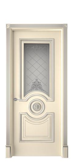 Багет 18 ДО | Слоновая кость патина серебро