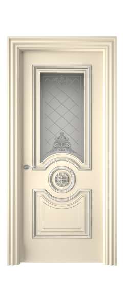 Багет 18 ДО | Слоновая кость патина серебро