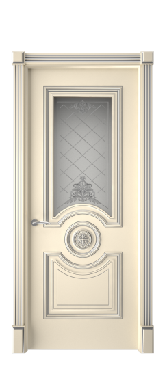 Багет 18 ДО | Слоновая кость патина серебро