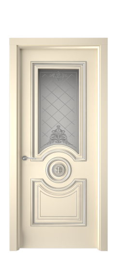 Багет 18 ДО | Слоновая кость патина серебро