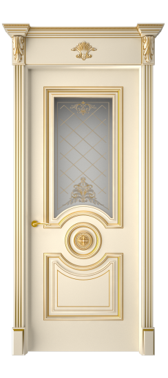 Багет 18 ДО | Слоновая кость патина золото