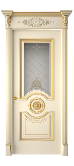 Багет 18 ДО | Слоновая кость патина золото