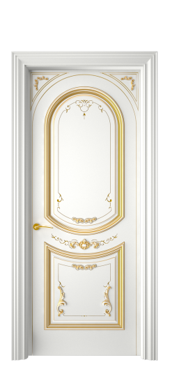 Багет 23 ДГ | Белая эмаль патина золото