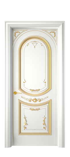 Багет 23 ДГ | Белая эмаль патина золото