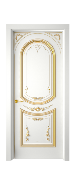 Багет 23 ДГ | Белая эмаль патина золото