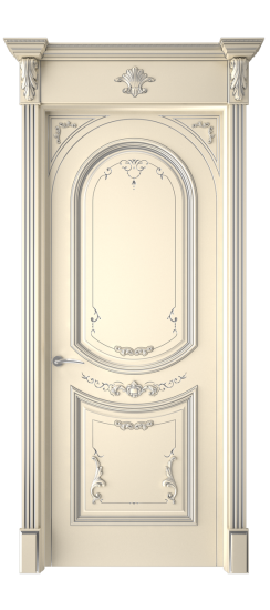 Багет 23 ДГ | Слоновая кость патина серебро