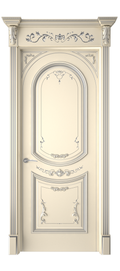 Багет 23 ДГ | Слоновая кость патина серебро