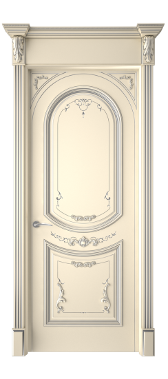 Багет 23 ДГ | Слоновая кость патина серебро