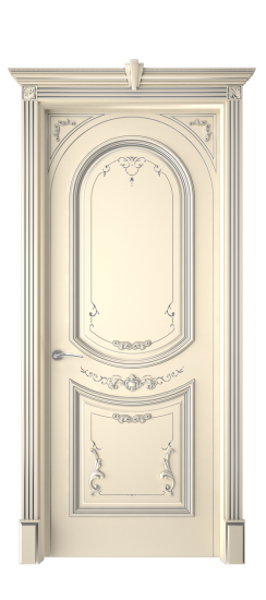 Багет 23 ДГ | Слоновая кость патина серебро