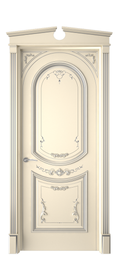 Багет 23 ДГ | Слоновая кость патина серебро