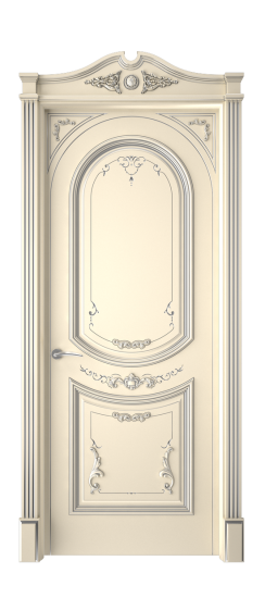 Багет 23 ДГ | Слоновая кость патина серебро