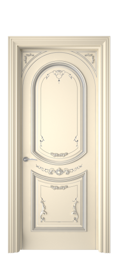 Багет 23 ДГ | Слоновая кость патина серебро