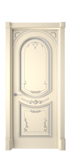 Багет 23 ДГ | Слоновая кость патина серебро