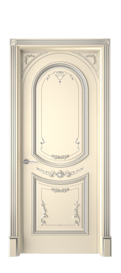 Багет 23 ДГ | Слоновая кость патина серебро