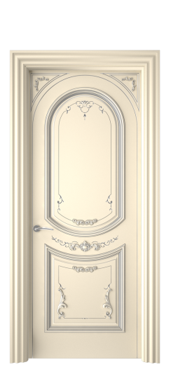 Багет 23 ДГ | Слоновая кость патина серебро