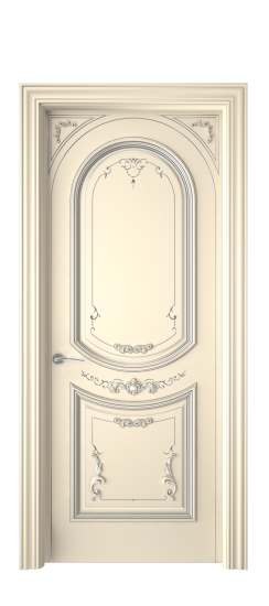 Багет 23 ДГ | Слоновая кость патина серебро