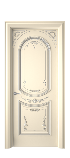 Багет 23 ДГ | Слоновая кость патина серебро