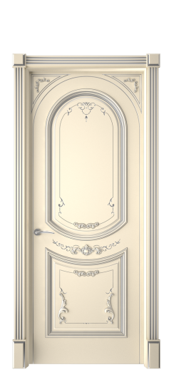 Багет 23 ДГ | Слоновая кость патина серебро