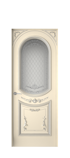 Багет 23 ДО | Слоновая кость патина серебро