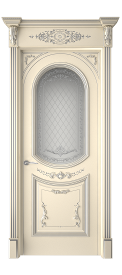 Багет 23 ДО | Слоновая кость патина серебро