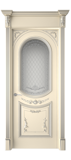 Багет 23 ДО | Слоновая кость патина серебро