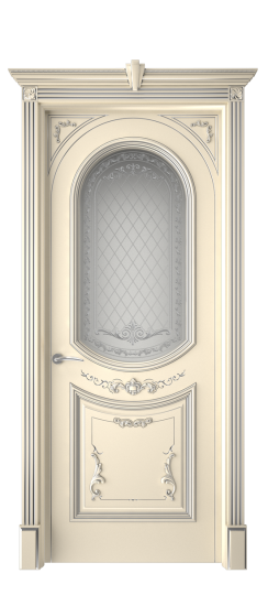 Багет 23 ДО | Слоновая кость патина серебро