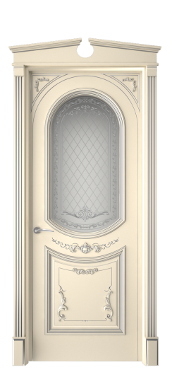 Багет 23 ДО | Слоновая кость патина серебро