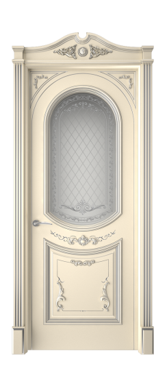 Багет 23 ДО | Слоновая кость патина серебро