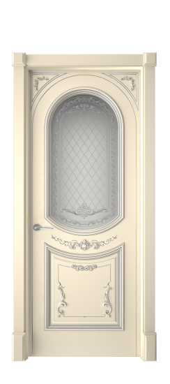 Багет 23 ДО | Слоновая кость патина серебро