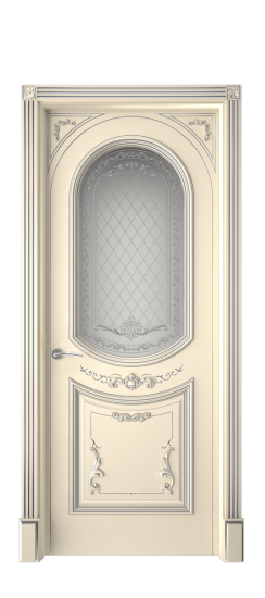 Багет 23 ДО | Слоновая кость патина серебро