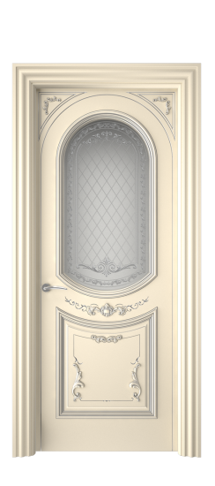 Багет 23 ДО | Слоновая кость патина серебро