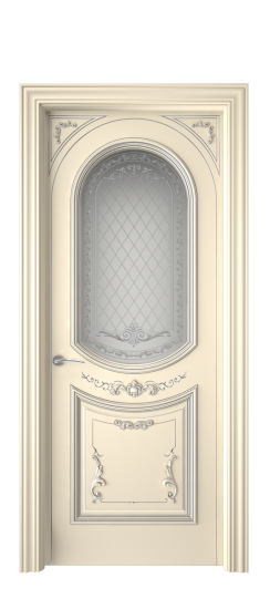 Багет 23 ДО | Слоновая кость патина серебро