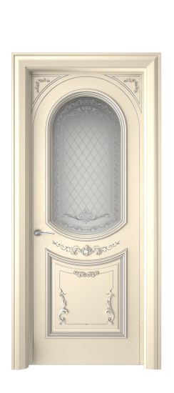 Багет 23 ДО | Слоновая кость патина серебро