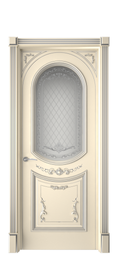 Багет 23 ДО | Слоновая кость патина серебро