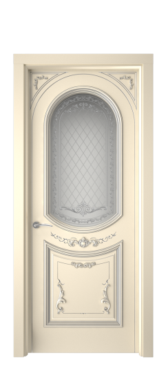 Багет 23 ДО | Слоновая кость патина серебро