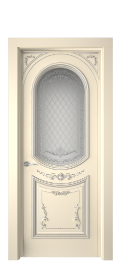 Багет 23 ДО | Слоновая кость патина серебро