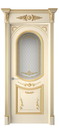 Багет 23 ДО | Слоновая кость патина золото