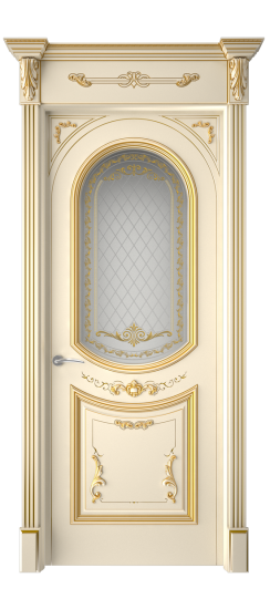 Багет 23 ДО | Слоновая кость патина золото