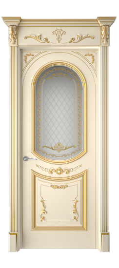 Багет 23 ДО | Слоновая кость патина золото