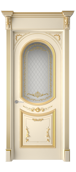 Багет 23 ДО | Слоновая кость патина золото