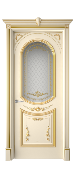 Багет 23 ДО | Слоновая кость патина золото