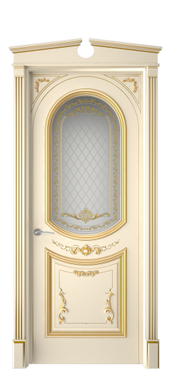 Багет 23 ДО | Слоновая кость патина золото