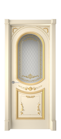 Багет 23 ДО | Слоновая кость патина золото