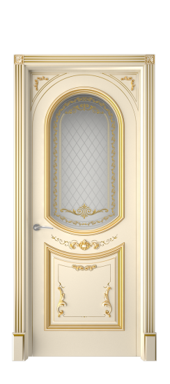 Багет 23 ДО | Слоновая кость патина золото