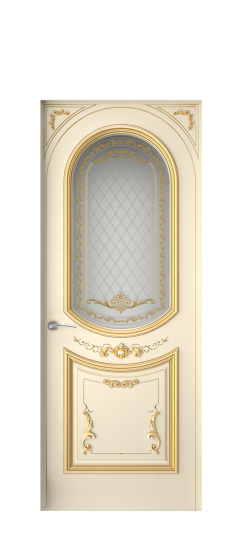 Багет 23 ДО | Слоновая кость патина золото